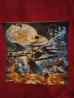17" By 17" Nightmare Before Christmas Pillow Case