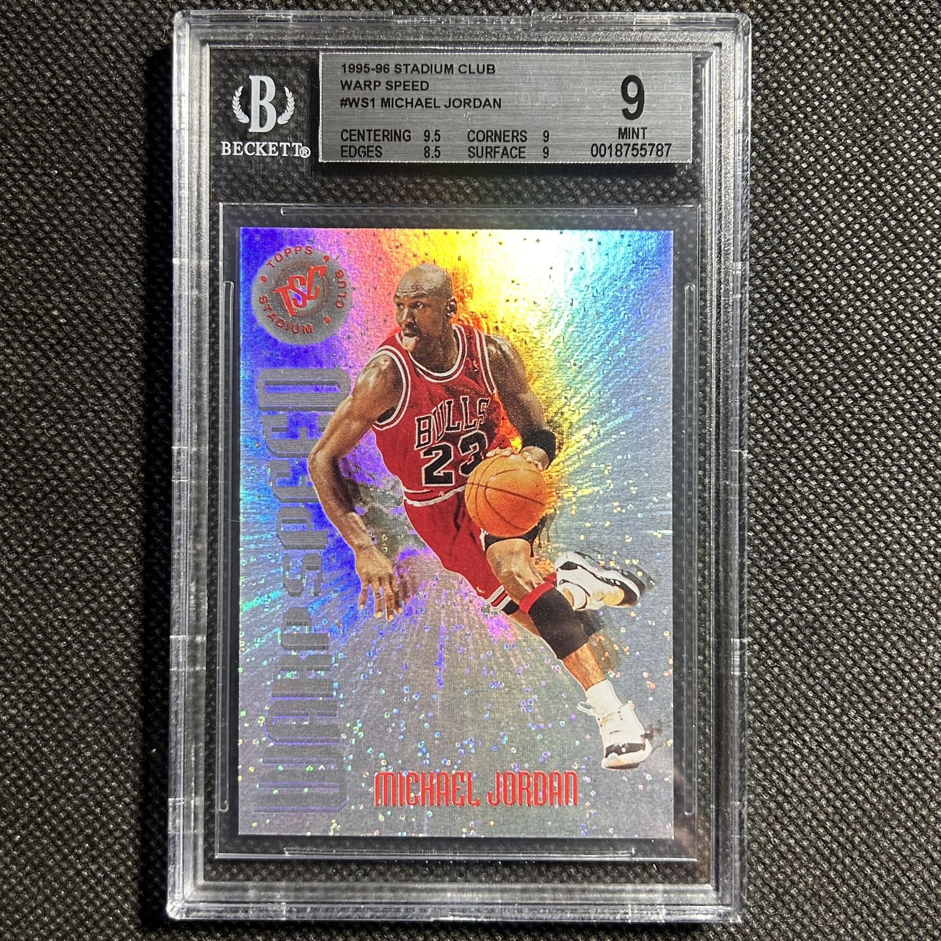1995 Stadium Club Warp Speed Michael Jordan #WS1 – BGS 9...