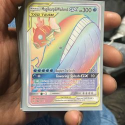 Magikarp & Wailord Gx rainbow card