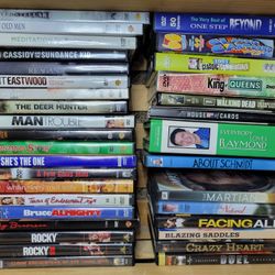 30+ Used DVD Movie And TV Show / Sitcom Lot Rocky 1 & 2 Risky Business Duel Close Encounters Of A Third Kind Christmas Story Walking Dead Facing Ali  