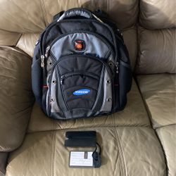 Swiss Gear Backr Pack The Synergy - Black/Grey - Laptop Bag-Firm on price and (Cash Only)