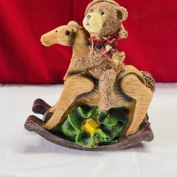 Christmas Bear On A Horse 