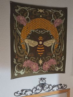 Tapestries and Buddha Fave wall Plaque