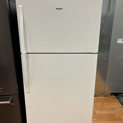 White Whirlpool Top Freezer Refrigerator | 2.5 Cu. Ft. | 33” Wide - Clean & Cold 
