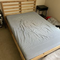 IKEA Wood Bed Frame (Full Size)