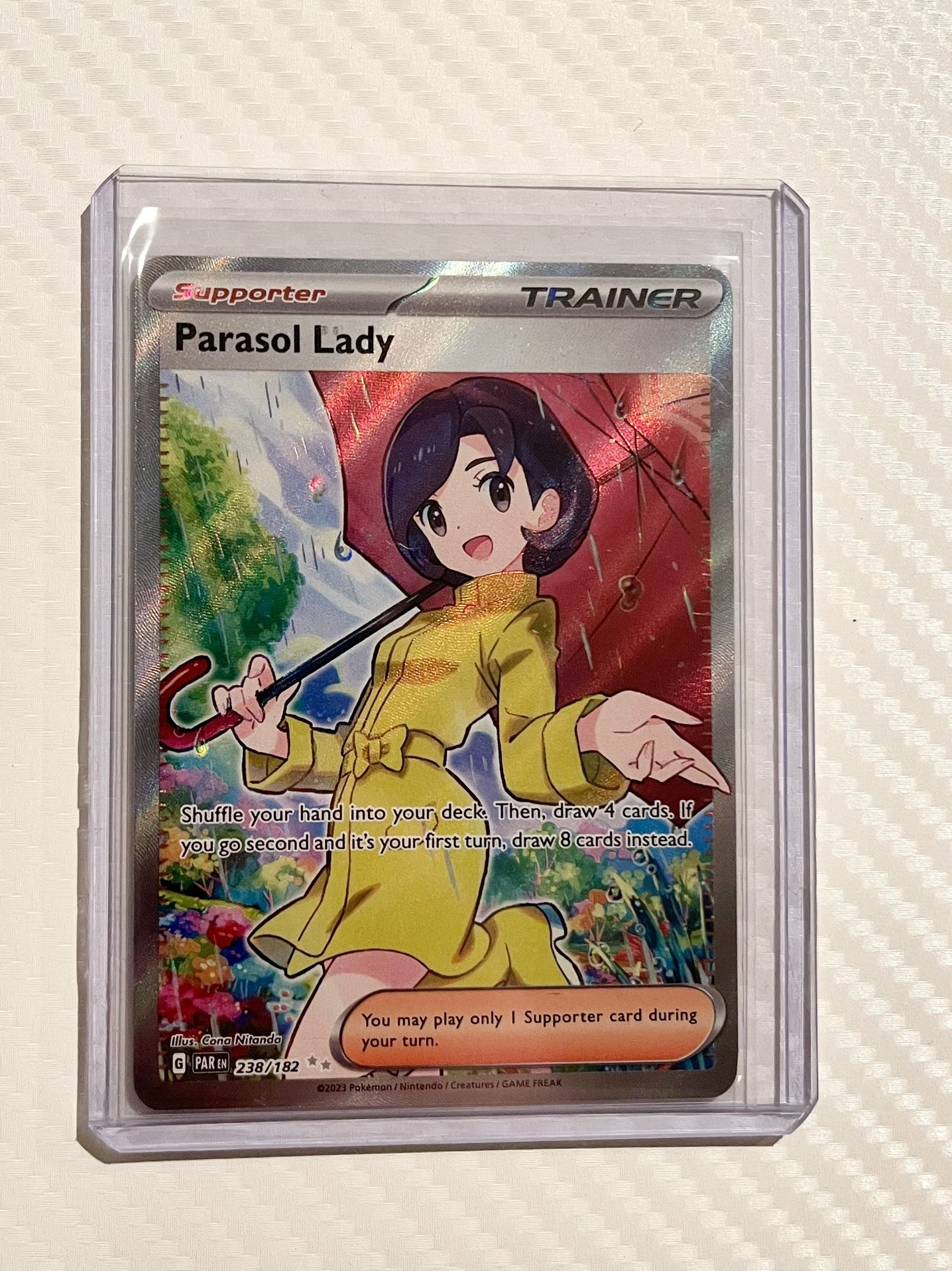 Parasol Lady Full Art Pokemon Card