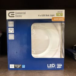 4in LED Disk Light Warm White 
