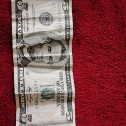 Old 5 Dollar Bill