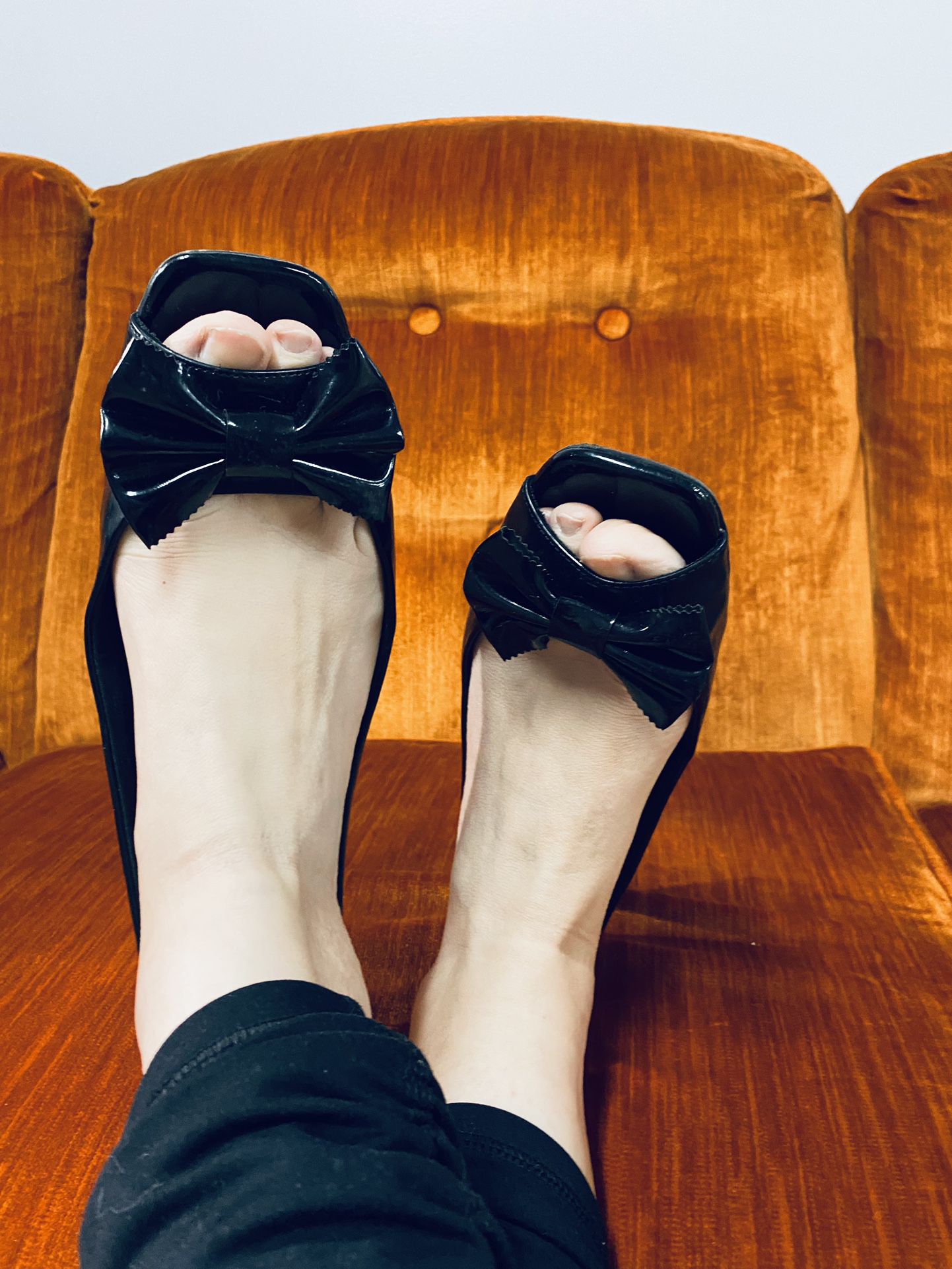 Black Kitten Heels 9.5
