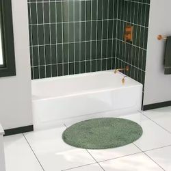 Bootz Industries Aloha Plus 60 in. x 32 in. Alcove Soaking Bathtub With Right Drain in White