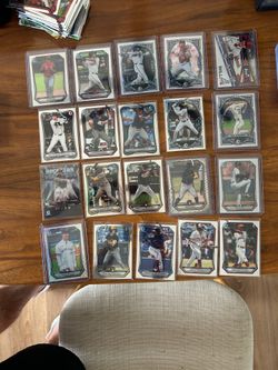 Baseball card lot Bowman 1st, Topps Rookies