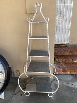 Wrought Iron Shelf Iron Plant stand