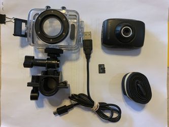 Emerson EI2000 HD Digital Camera W/Waterproof Case And Bike/helmet Mount