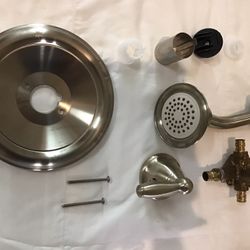SHOWER HEADS & VALVES SET OF 2
