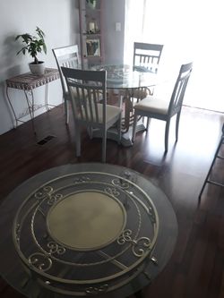 Coffee and dining tables chairs included