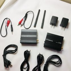 TP-WIRELESS 2.4GHz Digital Wireless HDCD Audio Adapter Music Sound Transmitter and Receiver 64K@16bit*2