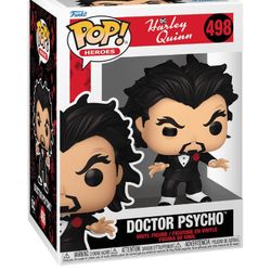 Harley Quinn #498 Doctor Psycho Funko Pop. Comes In An EcoTEK Protector Case!!!