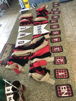 Lumberjack 1st Birthday Decorations