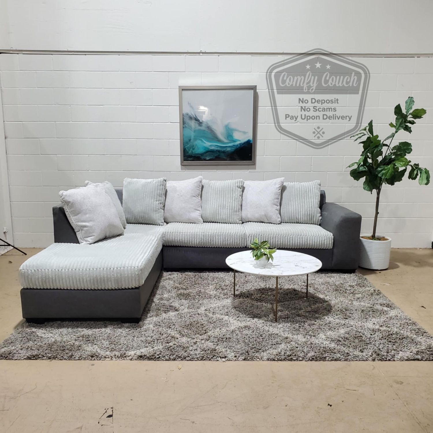 ποΈ Beautiful/ Soft L shaped Sectional Sofa(Delivery Available!! )