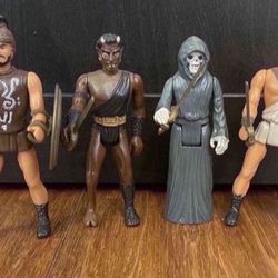 Vintage 1980 Clash Of The Titans 4” Figure Set