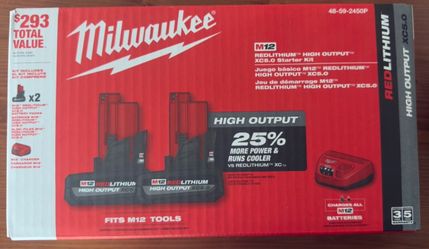 Milwaukee m12 xc5.0 high output