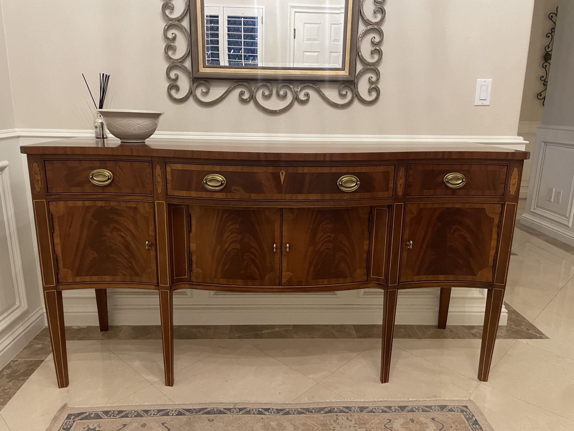 20th Century Hickory Chair Mahogany Sideboard (Open To Offers)