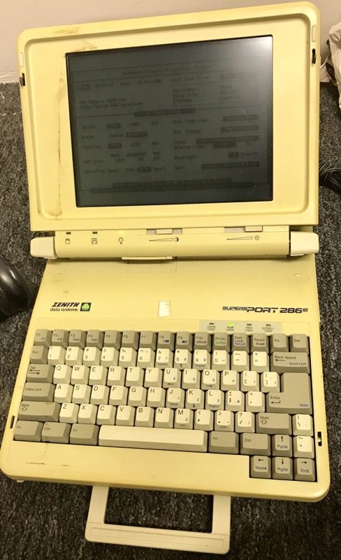 Vintage Zenith Data Systems Supersport 286e Laptop