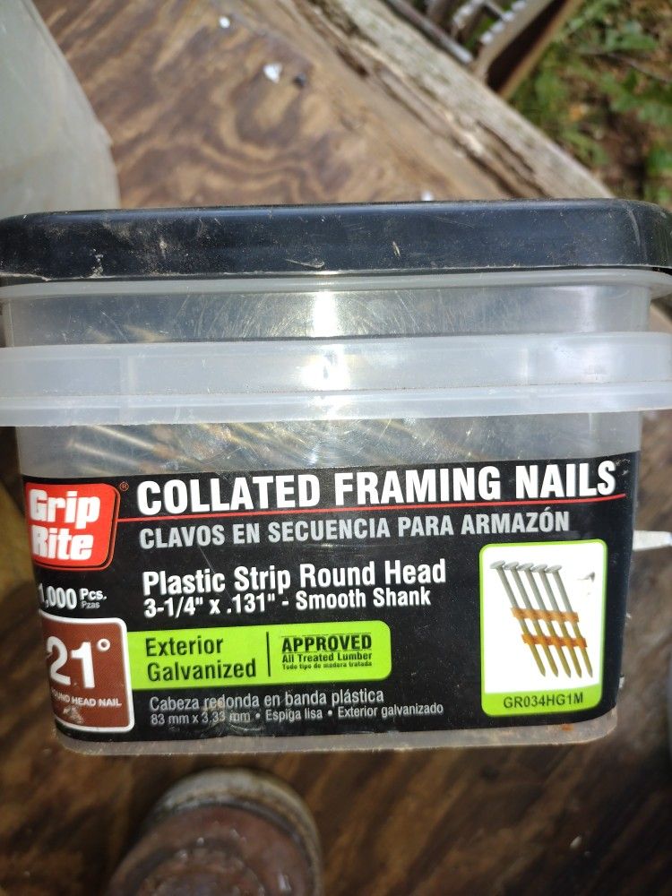 21° Framing Nails, 3 1/4 In
