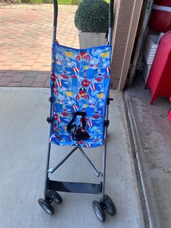 Cosco Kids Folding Umbrella Stroller – Pirate/Sea Theme