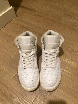 White High-Top Leather Sneakers
