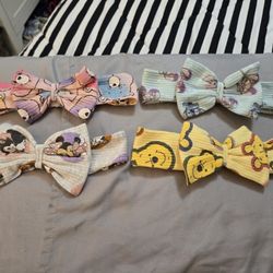 New. Disney. Girls. Hair Wraps With Bows.