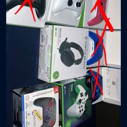Xbox Controllers, Switch Controller, TB Headset 