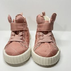 H&M Pink Minnie Mouse Warm-lined High Tops Sneakers size 4/5