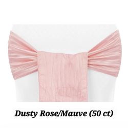 Crinkle Chair Sashes 