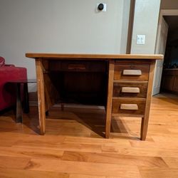 Mid Century Wood Desk