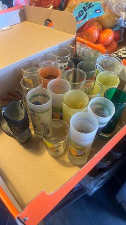 Mixed Lot of Souvenir and Novelty Drinking Glasses