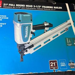 Makita Pneumatic 3-1/2 in. 21° Full Round Head Corded Framing Nailer