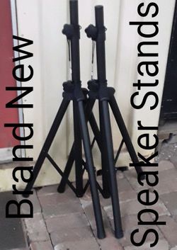 2 new adjustable tripod speaker stands