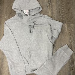 Joggers Oversized Hoodie Set Gray