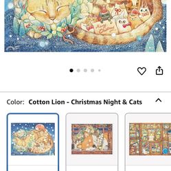 1200 Pcs PuzzleCHRISTMAS NIGHT AND CATS