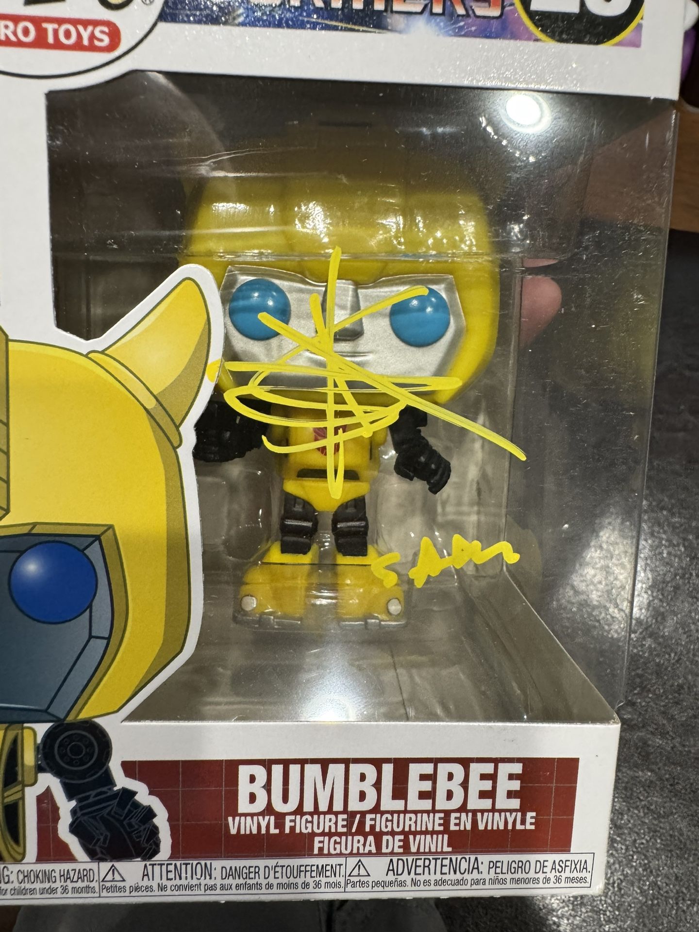 Shia labeouf Signed transformers Funko Pop