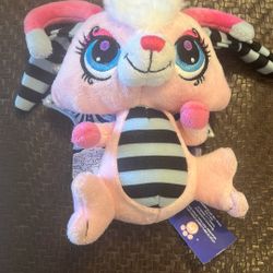 Littlest Pet Shop MOONLITE FAIRIES PLUSH Pink Fairy Bunny Rabbit Stuffed Animal