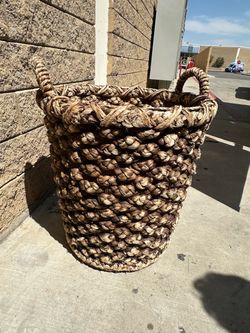 Large Woven Storage Basket with Handles 15 each