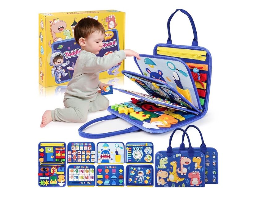 Montessori Toddler Busy Board Educational Activity