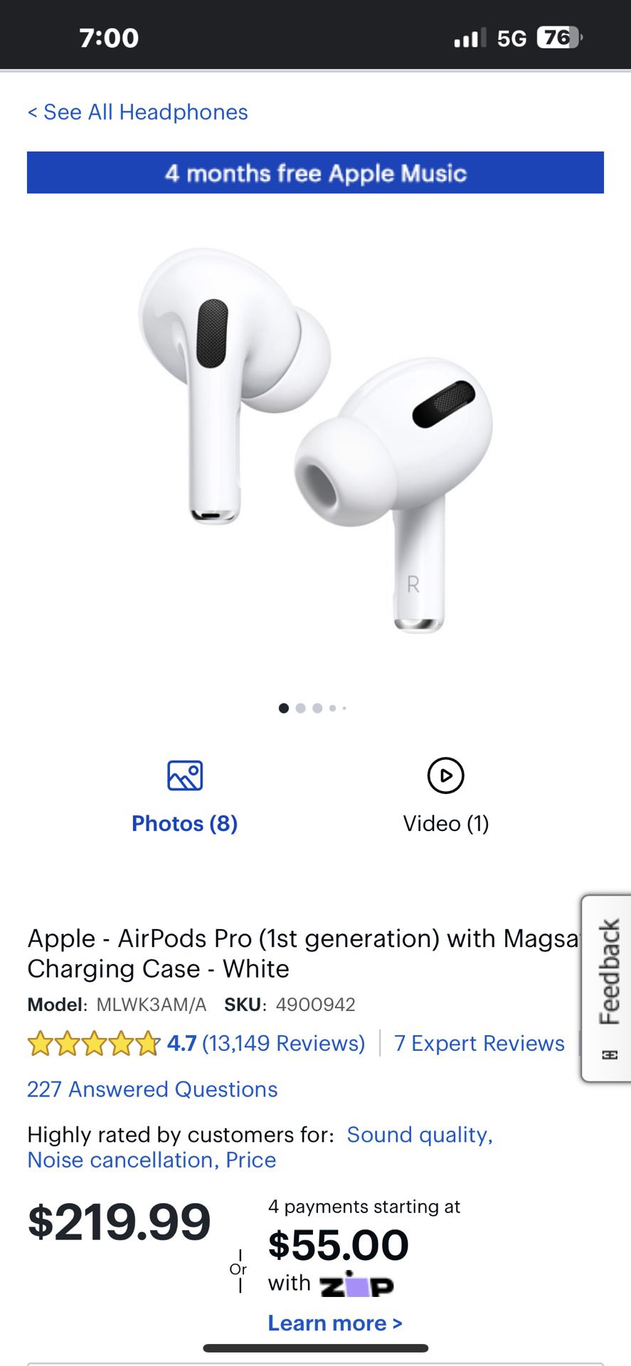 Apple, AirPods, first generation