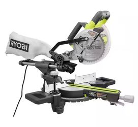 Ryobi 10 Amp Corded 7-1/4 in. Compound Sliding Miter Saw