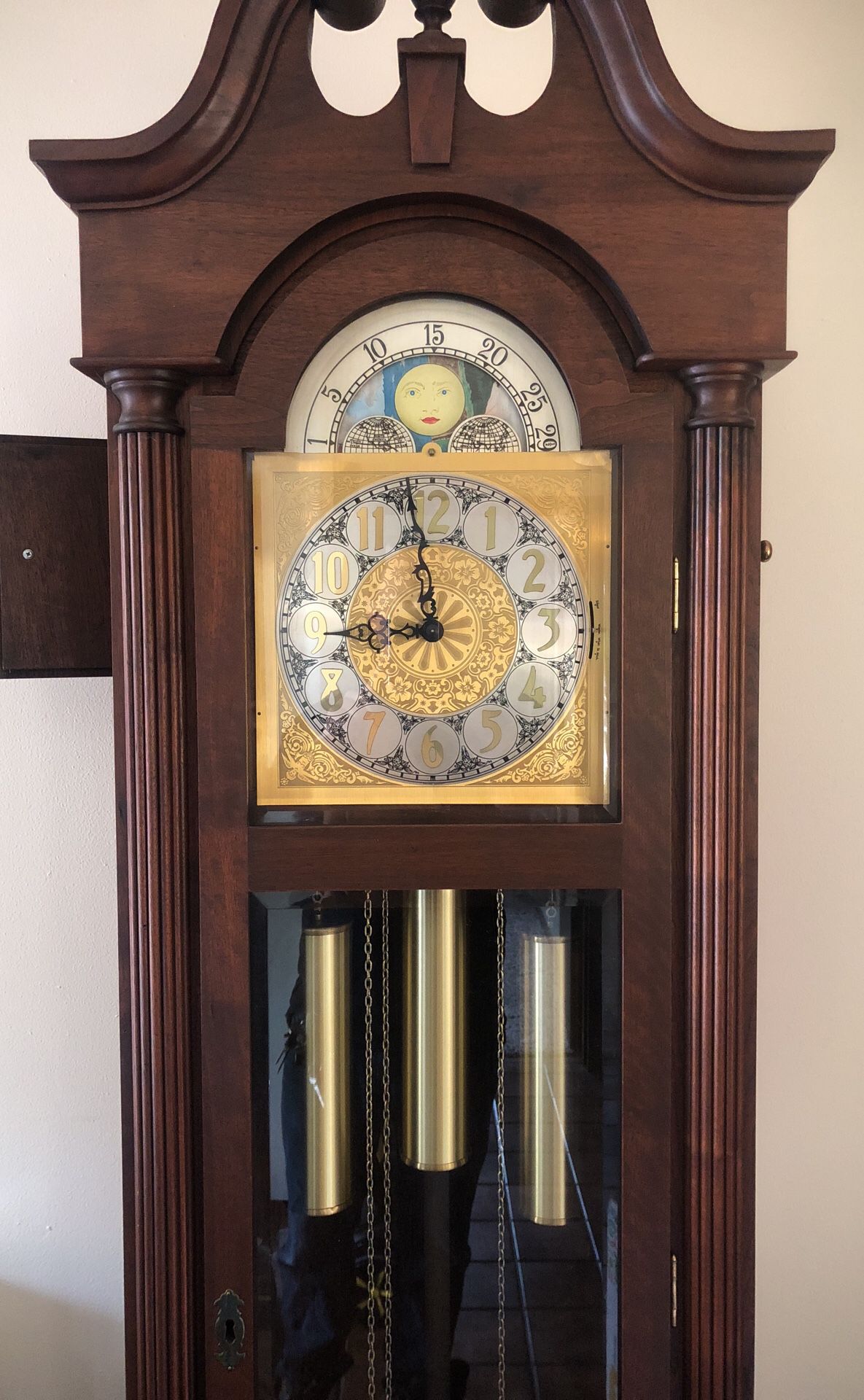 Custom hand built grandfather clock with H Decovnik & Son clock movement