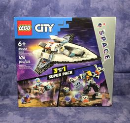 Lego City 60441 Space Explorers 3-in-1  Super Pack Set• NIB Retired