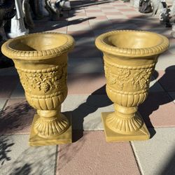 New Flower Pots Made Out Of Cement Perfect Gift 