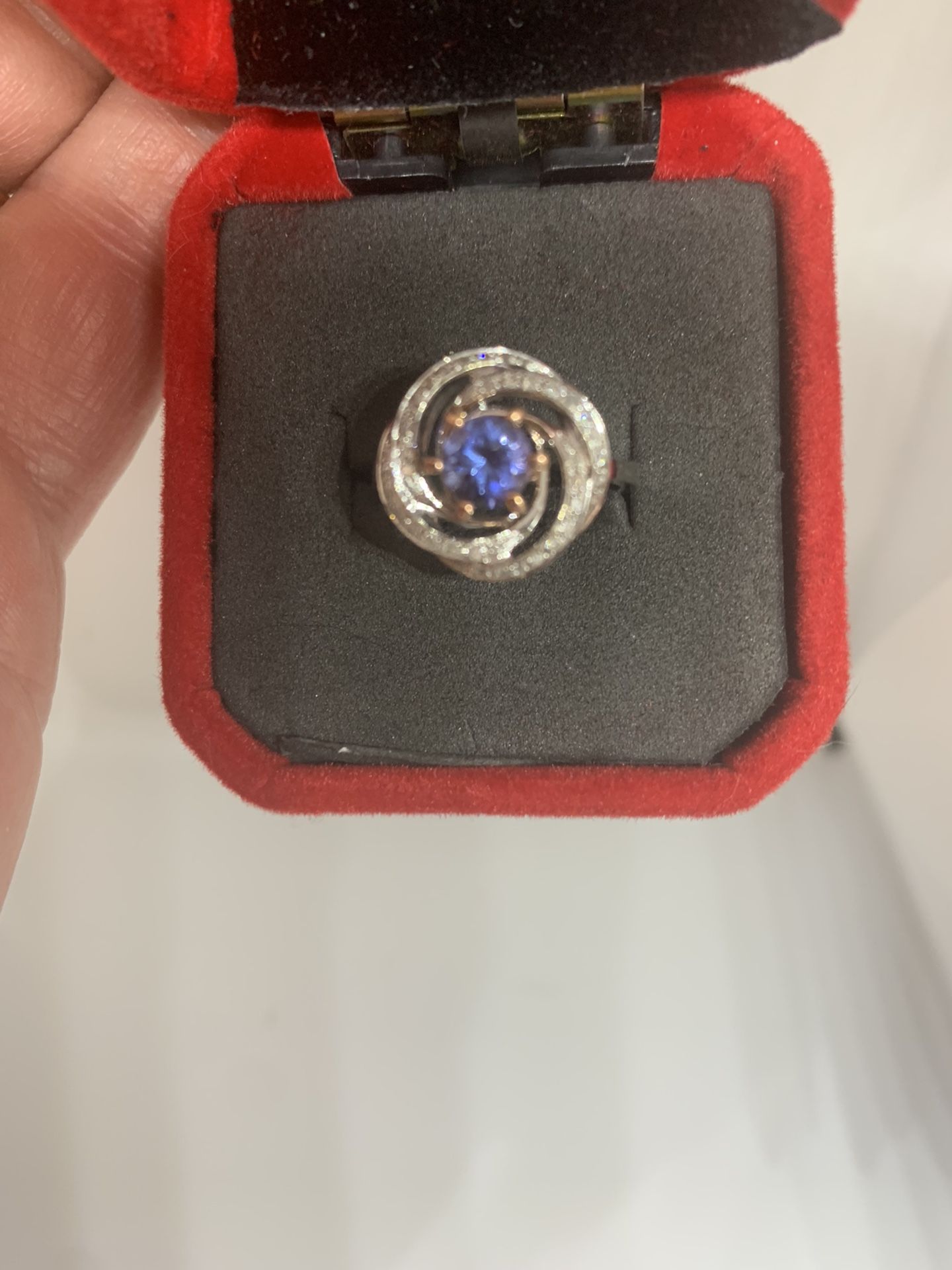 Tanzanite And Diamond Ring